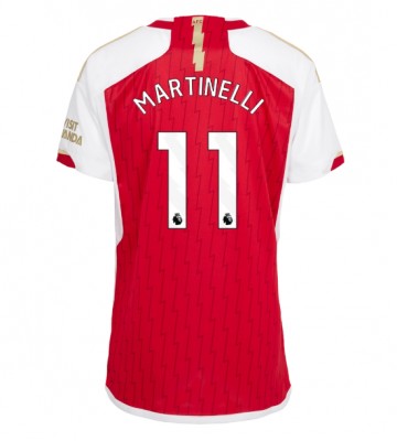 Arsenal Gabriel Martinelli #11 Primera Equipación Mujer 2023-24 Manga Corta